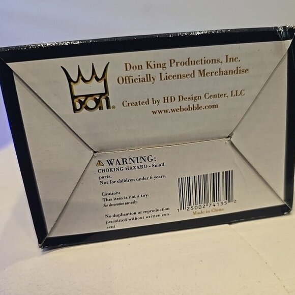 Boxer ROY JONES JR. Boxing Bobblehead TRINIDAD Jones 2008 IN BOX Don King RARE - Picture 10 of 10